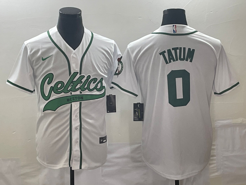 Nike 2023 Men Boston Celtics 0 Tatum white Nike NBA Jerseys style 2